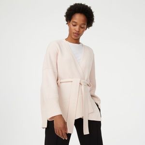 Aldoh Belted Cashmere Dropped-Shoulder Cardigan